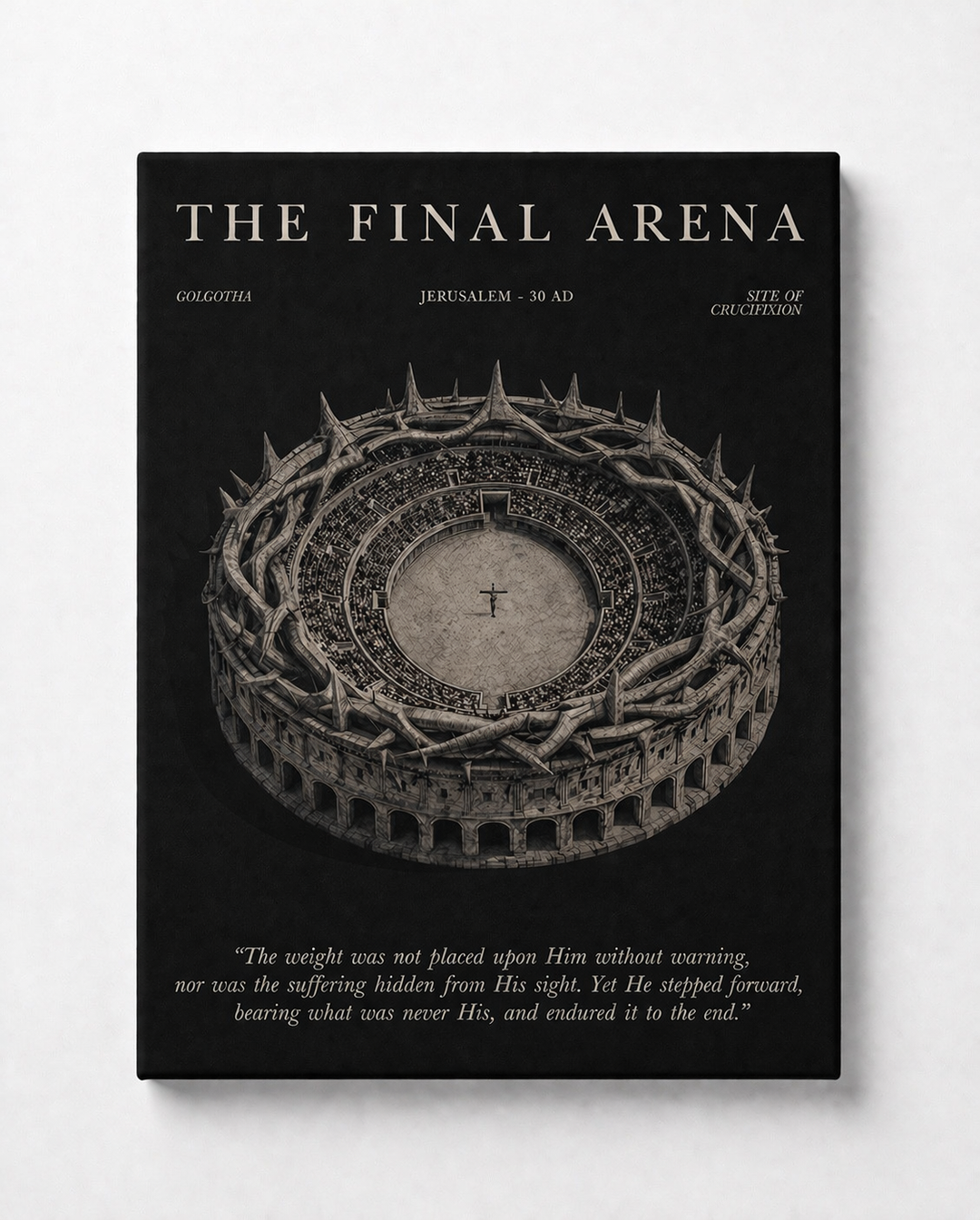 Black Final Arena Canvas