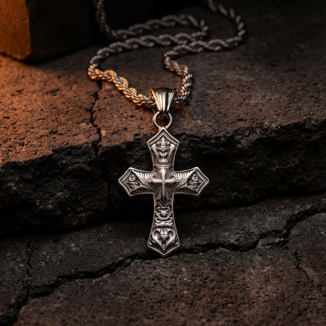 SILVER WAR CROSS PENDANT