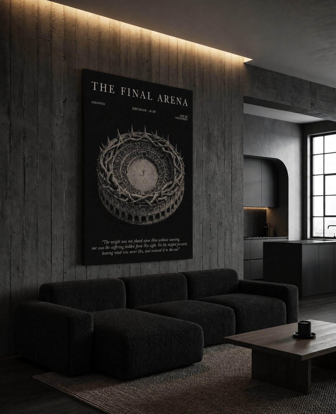 Black Final Arena Canvas